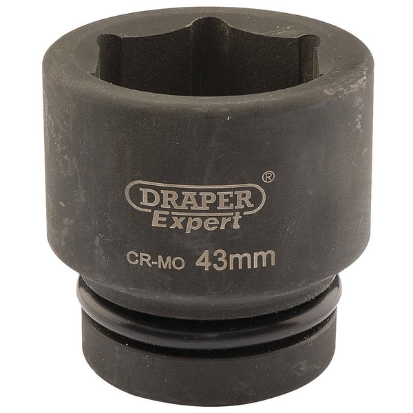 Expert HI-TORQ 6 Point Impact Socket, 1" Sq Dr, 43mm