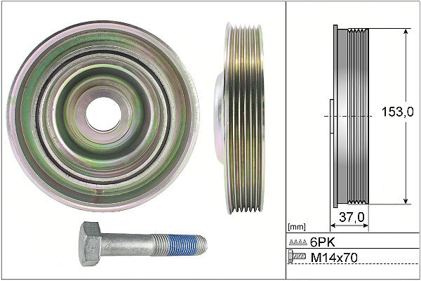 INA Belt Pulley Set Crankshaft Part No - 544009720