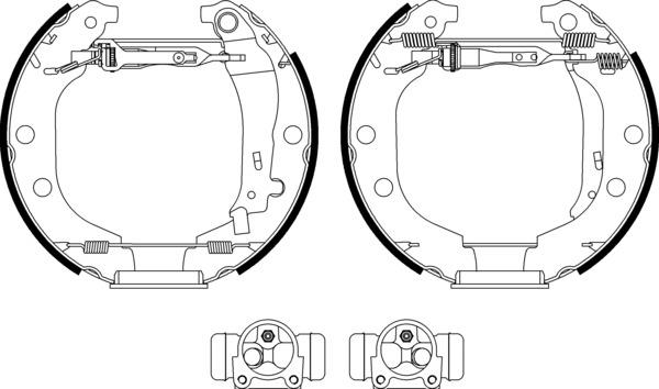Mintex Brake Shoe Kits fits -Peugeot MSP141 (also fits other vehicles)