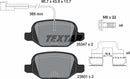 Textar Brake Pad Set - 2534701