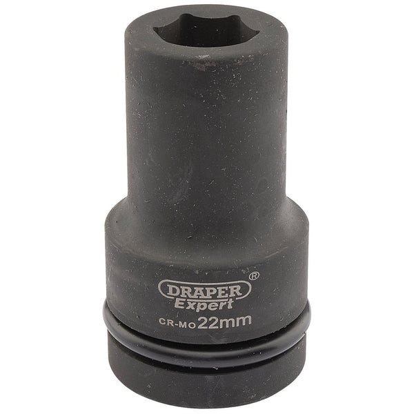 Expert HI-TORQ 6 Point Deep Impact Socket, 1" Sq Dr, 22mm