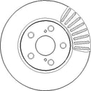 Disctech Brake Disc - Fits Toyota - ABD2514 - Front Axle