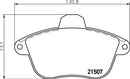 Mintex Brake Pad Set fits -Peugeot MDB1527 (also fits other vehicles)