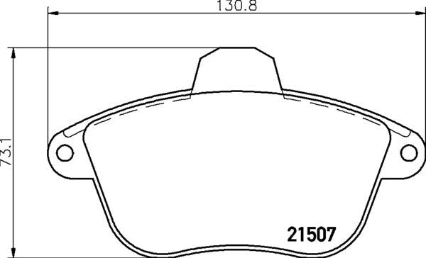 Mintex Brake Pad Set fits -Peugeot MDB1527 (also fits other vehicles)