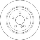 Disctech Brake Disc - Fits Mercedes-benz - ABD4026 - Rear Axle