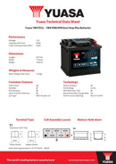 Yuasa - Yuasa Battery - YBX7012