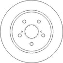Disctech Brake Disc - Fits Chrysler, Toyota - ABD3902 - Rear Axle