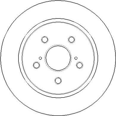 Disctech Brake Disc - Fits Chrysler, Toyota - ABD3902 - Rear Axle