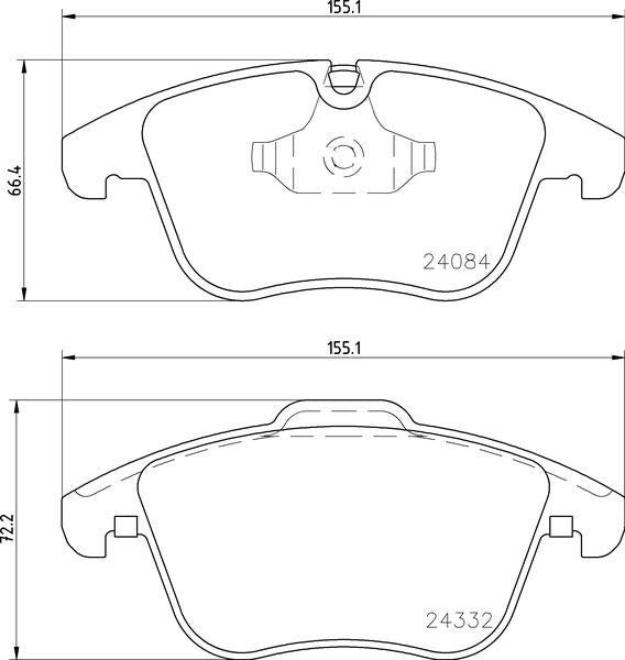 Citroën Peugeot Brake Pad Set - Padtech PAD2932