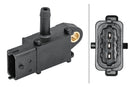 HELLA 6PP 009 409-161 Sensor, exhaust pressure - 3-pin connector - Bolted