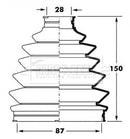 Borg & Beck Cv Joint Boot Kit Part No -BCB6024