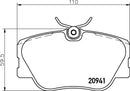 Mintex Brake Pad Set fits -MercedesBenz MDB1312 (also fits other vehicles)