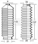 First Line Steering Gaiter Kit Part No -FSG3133