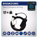7 Pin Charging Cable - Uk 3 Pin 13A - EVCUK213WC