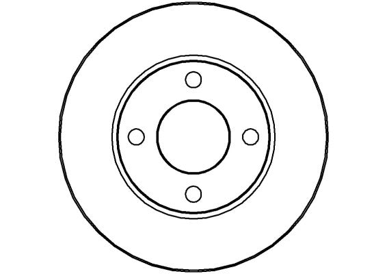 Disctech Brake Disc - Fits Audi - ABD3521 - Front Axle