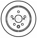 Borg & Beck Brake Disc Pair Part No -BBD4714