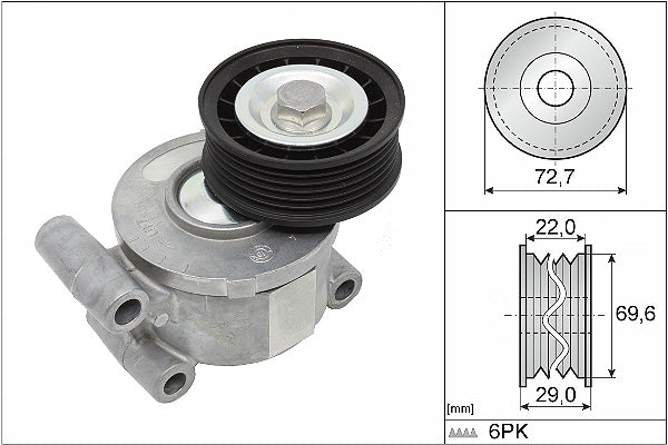 INA Tensioner Lever - V-Ribbed Belt - Part No - 534024910