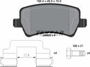 Ford Land Rover Volvo, Brake Pad Set - Textar 2449601