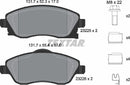 Opel Vauxhall, Brake Pad Set - Textar 2322501
