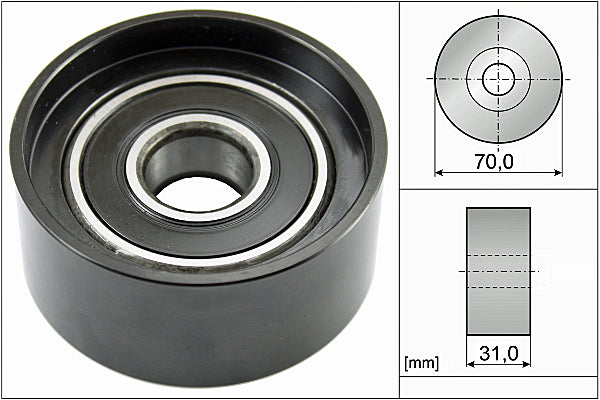 INA Deflection/Guide Pulley - V-Ribbed Belt - Part No - 532058810
