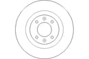 Disctech Brake Disc - Fits Citroën, Kia - ABD3236 - Rear Axle