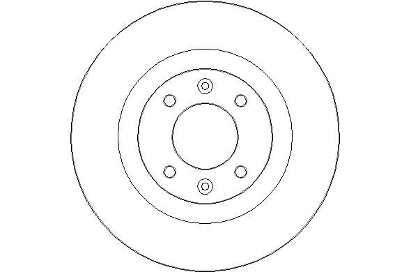 Disctech Brake Disc - Fits Citroën, Kia - ABD3236 - Rear Axle