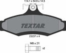 Textar Brake Pad Set - 2323701
