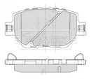 Borg & Beck Front Brake Pad Set -BBP2504