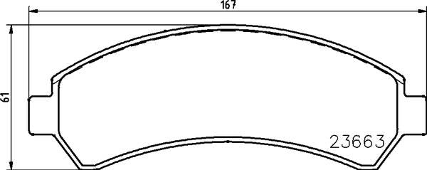 Mintex Brake Pad Set fits -Chevrolet MDB2298 (also fits other vehicles)