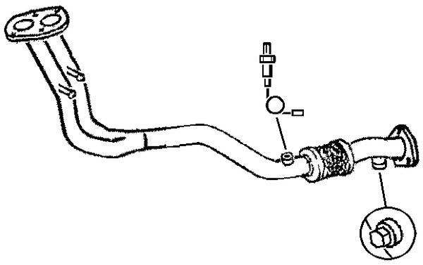Klarius 301123 - Front Pipe For Cat  - Fits Fiat Brava 1.6i