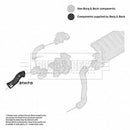 Borg & Beck Turbo Hose Part No -BTH1710