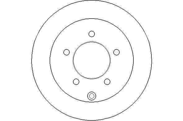 Disctech Brake Disc - Fits Citroën, Mitsubishi - ABD2228 - Rear Axle