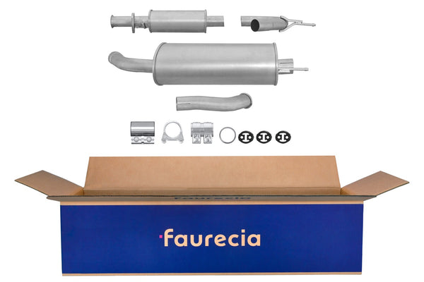 FAURECIA 8LD 366 034-501 Rear Muffler - Easy2Fit® Kit - fits RENAULT TWINGO I