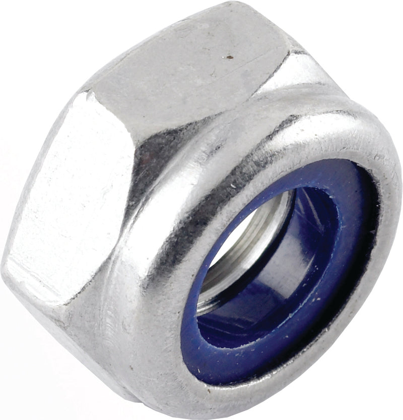 Nylon Insert Locking Nuts - Stainless Steel - 992001 x100