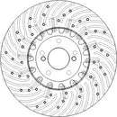 Disctech Brake Disc - Fits Bmw - ABD3915 - Rear Axle Left