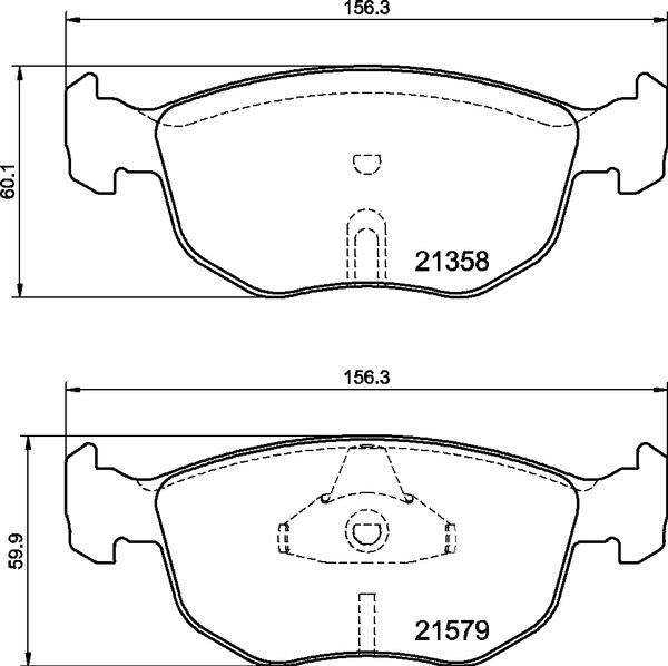 Mintex Brake Pad Set fits -AC Ford MDB1895 (also fits other vehicles)