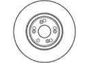 Disctech Brake Disc - Fits Renault, Suzuki - ABD2891 - Front Axle
