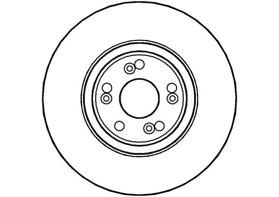 Disctech Brake Disc - Fits Renault, Suzuki - ABD2891 - Front Axle