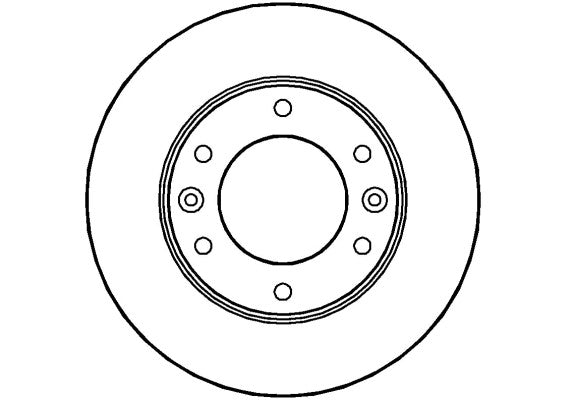 Disctech Brake Disc - Fits Kia - ABD2296 - Front Axle
