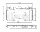 Borg & Beck Rear Brake Pad Set -BBP2653