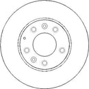 Disctech Brake Disc - Fits Mazda, Mercedes-benz - ABD2075 - Front Axle