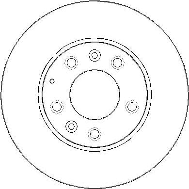 Disctech Brake Disc - Fits Mazda, Mercedes-benz - ABD2075 - Front Axle