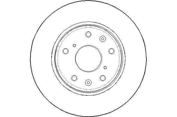 Disctech Brake Disc - Fits Renault, Suzuki - ABD3118 - Front Axle