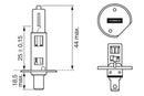 Bosch Xenon Blue H1 12V 55W P14.5S Part No - 1987302015