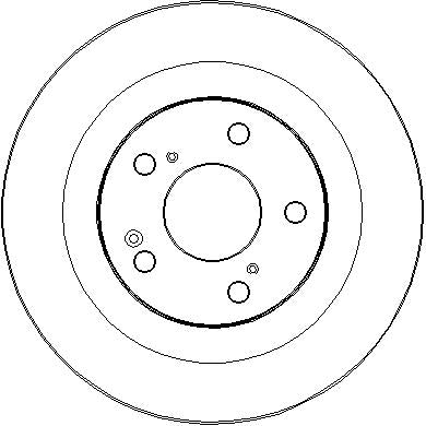 Disctech Brake Disc - Fits Peugeot - ABD3277 - Rear Axle