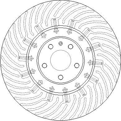 Disctech Brake Disc - Fits Audi - ABD4039 - Front Axle