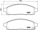 Brembo Brake Pad Set - P54038