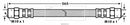 Borg & Beck Brake Hose Part No -BBH6033