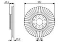 Bosch Brake Disc Part No - 0986479A30