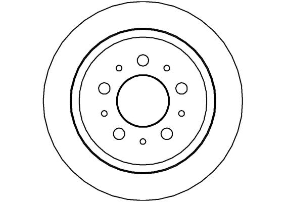 Disctech Brake Disc - Fits Ford, Volvo - ABD3491 - Rear Axle